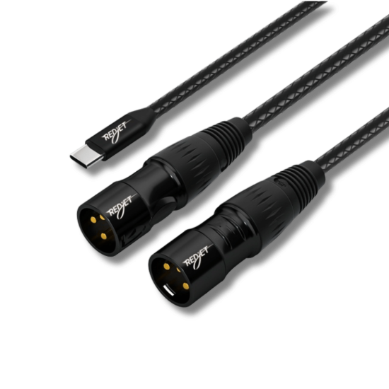 Type-C’den XLR’a Dönüştürücü Ses Kablosu (1 Metre)