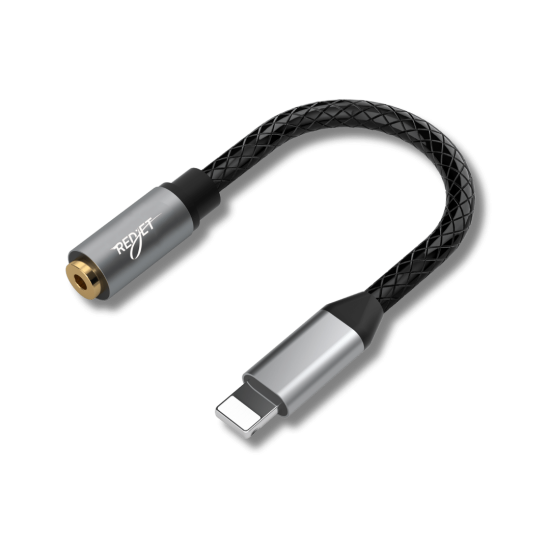 Apple Lightning’den Aux’a  Dönüştürücü Ses Kablosu (10cm)